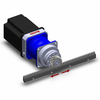 application of PG universal planetary speed reducer onto rack and pinion application of PG universal planetary speed reducer onto rack and pinion