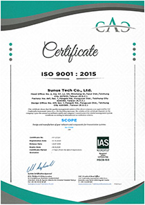 ISO 9001 certificate